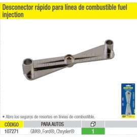 Desconector rápido para linea combustible