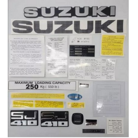 Juego De Emblemas Y Logos (completo) Suzuki Sj410