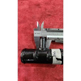 Racor en T para manguera refrigerante motor (Aluminio negro)