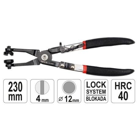 Pinza para Abrazadera de Manguera, Long: 8 9/32