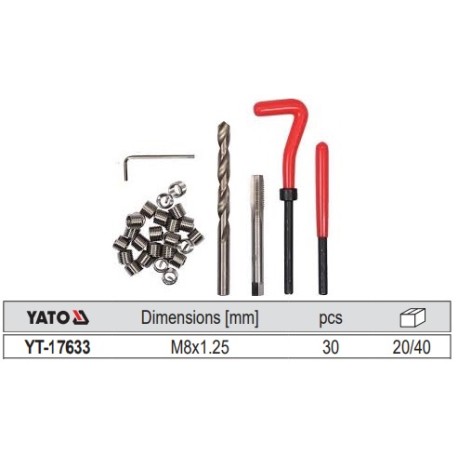 KIT Insertos Roscas, M10 x 1.50mm
