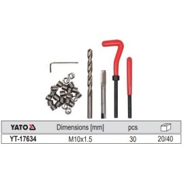 KIT Insertos Roscas, M10 x 1.50mm.