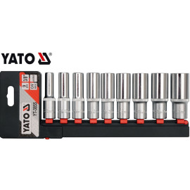 Juego Copas Hexagonal Largas 3/8", 9 Pzas