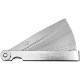 Calibrador Galgas, Long: 4”, 17 Hojas